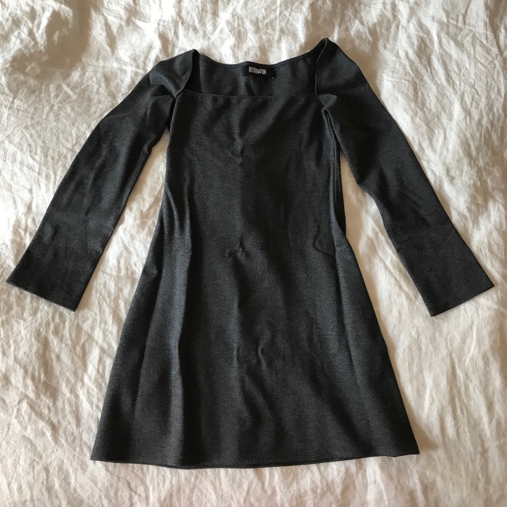 Reformation Long Sleeve Mini Dress